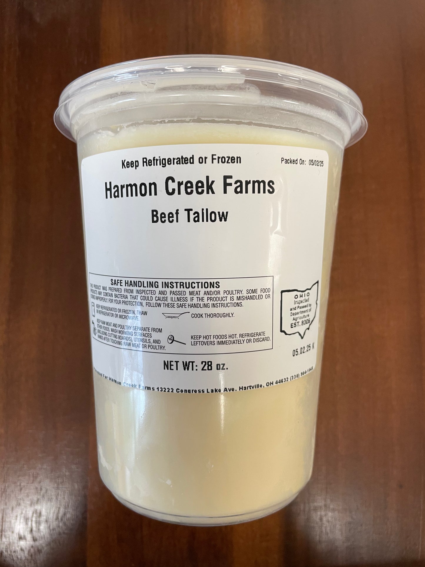 100% Grassfed Beef Tallow - 2 sizes
