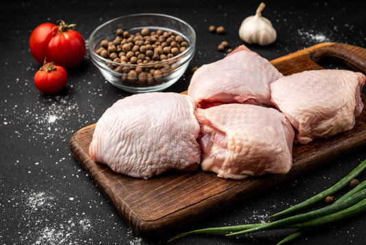 Chicken Thighs (Starting at $9/lb.- estimate listed below)