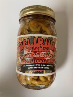 DELIRIUM PICKLING PICKLED HUNGARIAN PEPPERS IN SWEET TOMATO SAUCE, 16 OZ. JAR $10.50