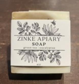 Green tea eucalyptus soap, 4 oz.- $7.50